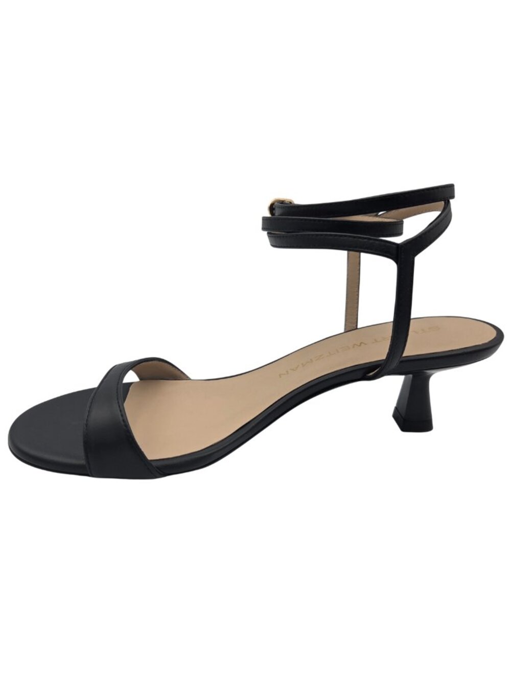 STUART WEITZMAN Nudist Wrap Sandal BLACK LEATHER 6 US NEW In Box